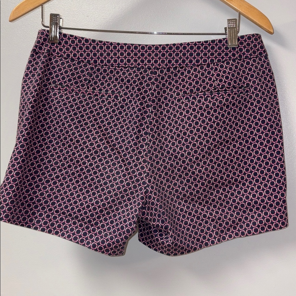 Willi Smith Navy/Pink Circular Print Chino Shorts Sz 8 - Picture 6 of 6